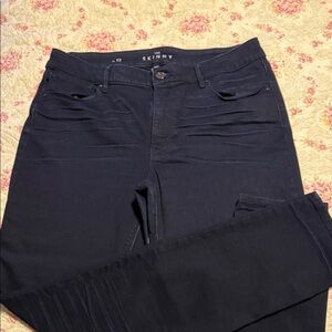 White House Black Market Dark Blue Skinny Jeans